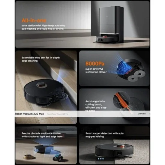 Xiaomi Robot Vacuum X20 Max - Black